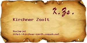 Kirchner Zsolt névjegykártya