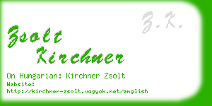 zsolt kirchner business card